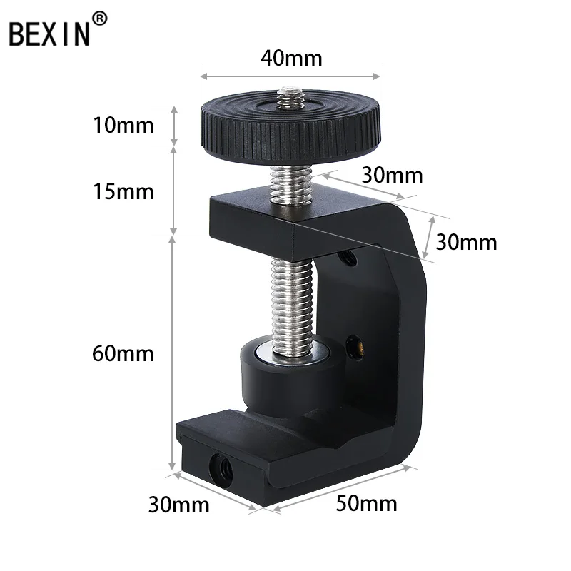 Настольная Универсальная Многофункциональная c-образная камера винтовой зажим+ 360 градусов Мини шаровая Головка 1/" винт Вспышка Speedlite аксессуары