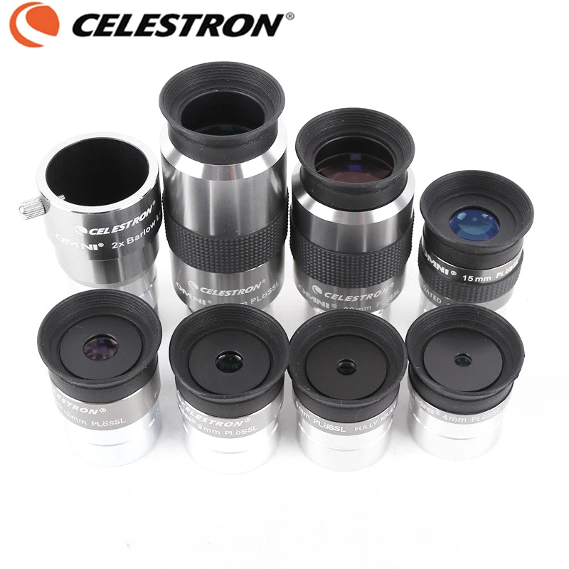 Окуляр Celestron OMNI 4 мм 6 мм 9 мм 12 мм 15 мм 32 мм 40 мм Ploss 2x линза Барлоу FMC металлический мощный астрономический монокулярный телескоп 1,25"