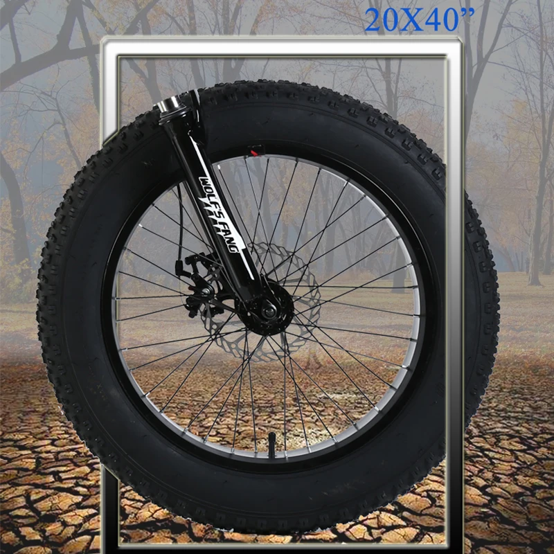 wolf's fang mountain bike 21 speed 2.0 inch bicycle Road bike Fat Bike Mechanical Disc Brake Women and children bicycles