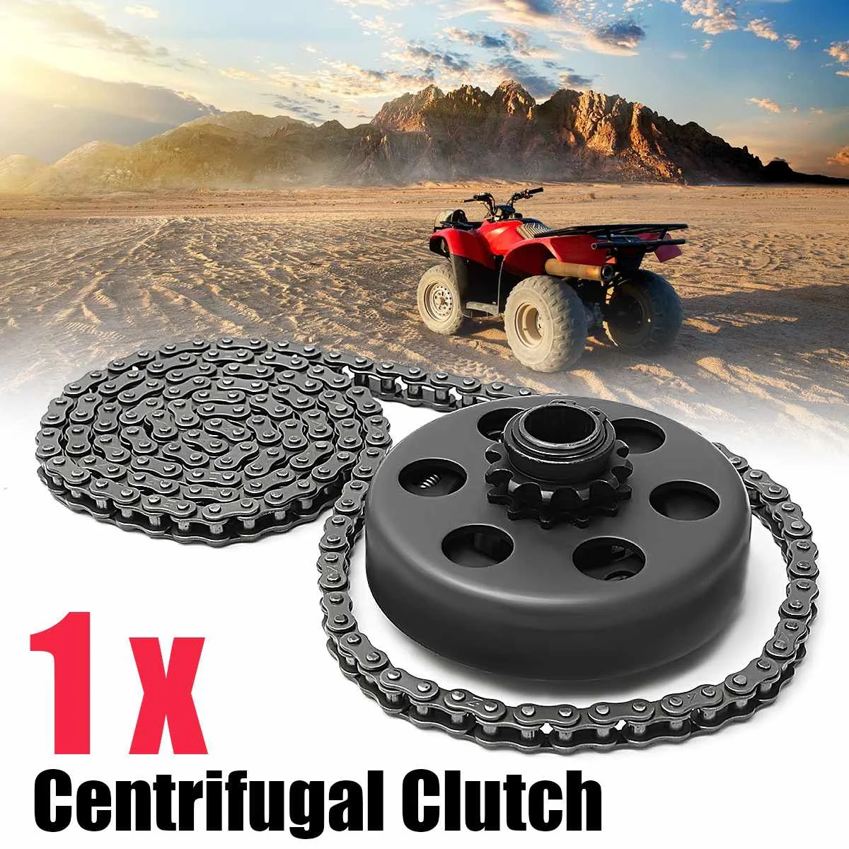 

Hot New For Minibike Go Kart 3/4" Bore Centrifugal Automatic Clutch 12 Tooth 35 Chain Screw Sets