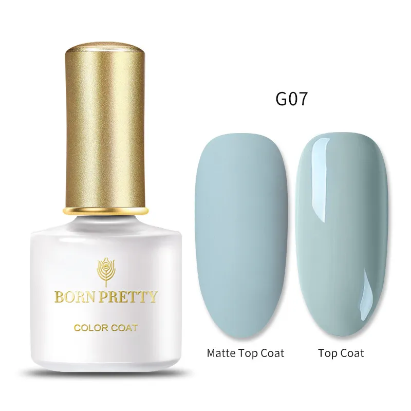 BP-G07 BORN PRETTY, 57 цветов, Гель-лак для ногтей, матовый эффект, полуперманентный, замачиваемый, УФ-Гель-лак для ногтей, Гель-лак, нужно матовое верхнее покрытие - Цвет: BP-G07