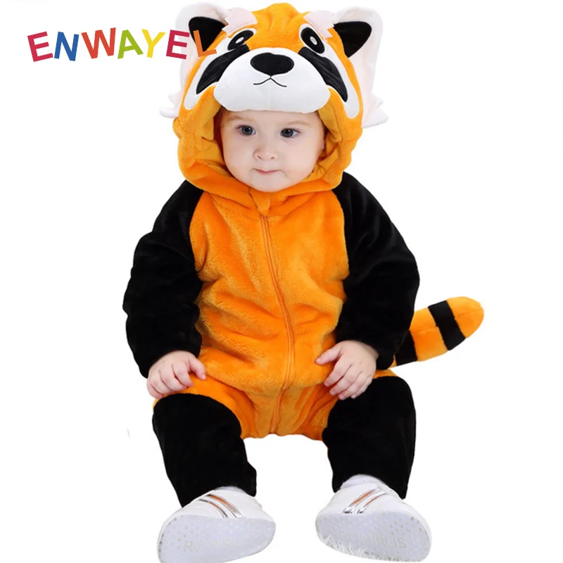 Зимний Детский комбинезон Милые для мальчиков и девочек Одежда новорожденных с