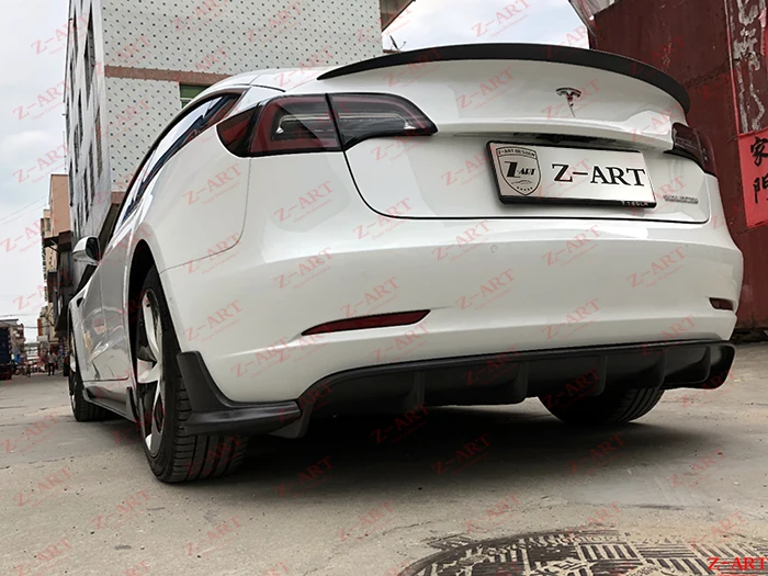 Z-ART комплект для тела из углеродного волокна для Tesla модель 3 углеродное волокно aerokit для Tesla модель 3 комплект для модификации кузова из углеродного волокна