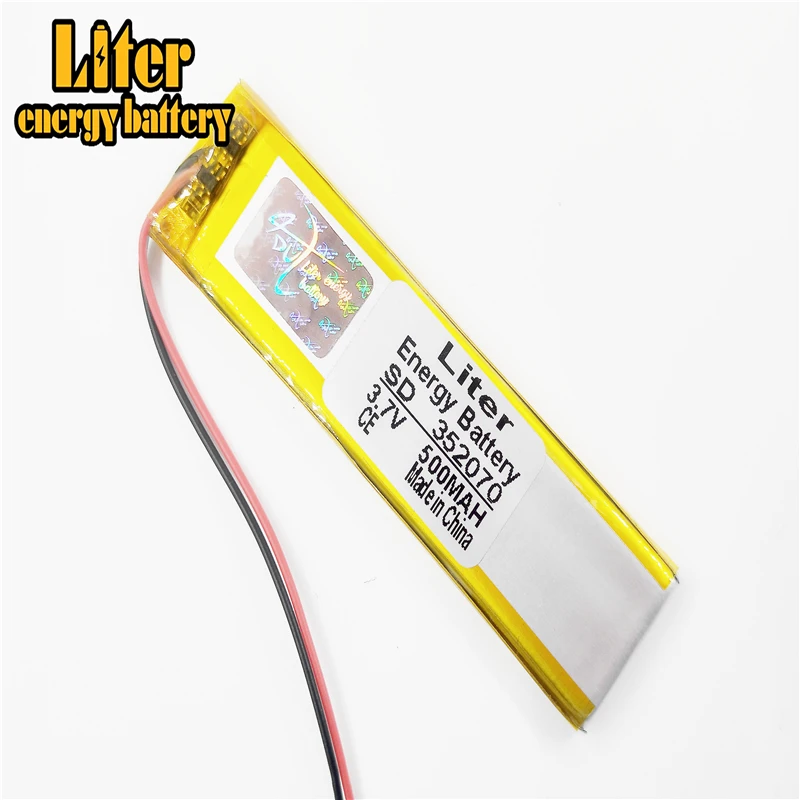 Grehod Batterie Lithium-ION Rechargeable 3.7 V 500 mAh 501240 Batterie au Lithium polymère pour Casque MP3 MP4 MP5 Bluetooth GPS 2pcs 