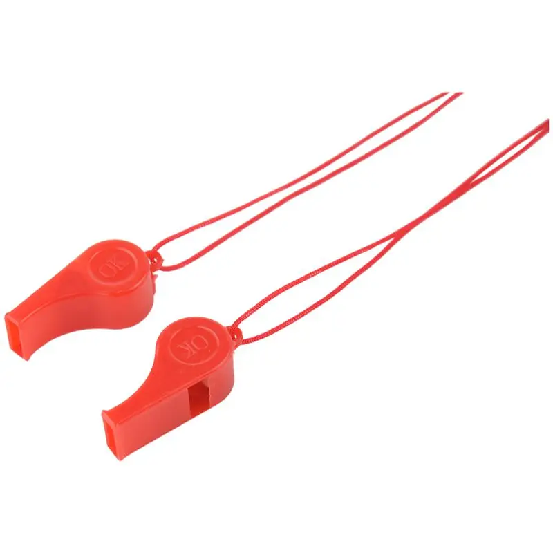 NEW-10pcs пластиковый многоцветный свисток рефери