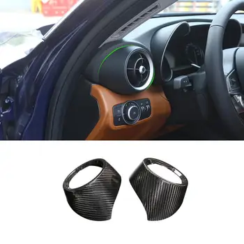 

For 17-20 Alfa Romeo Giulia interior modification accessories side outlet gun barrel circle true carbon fiber