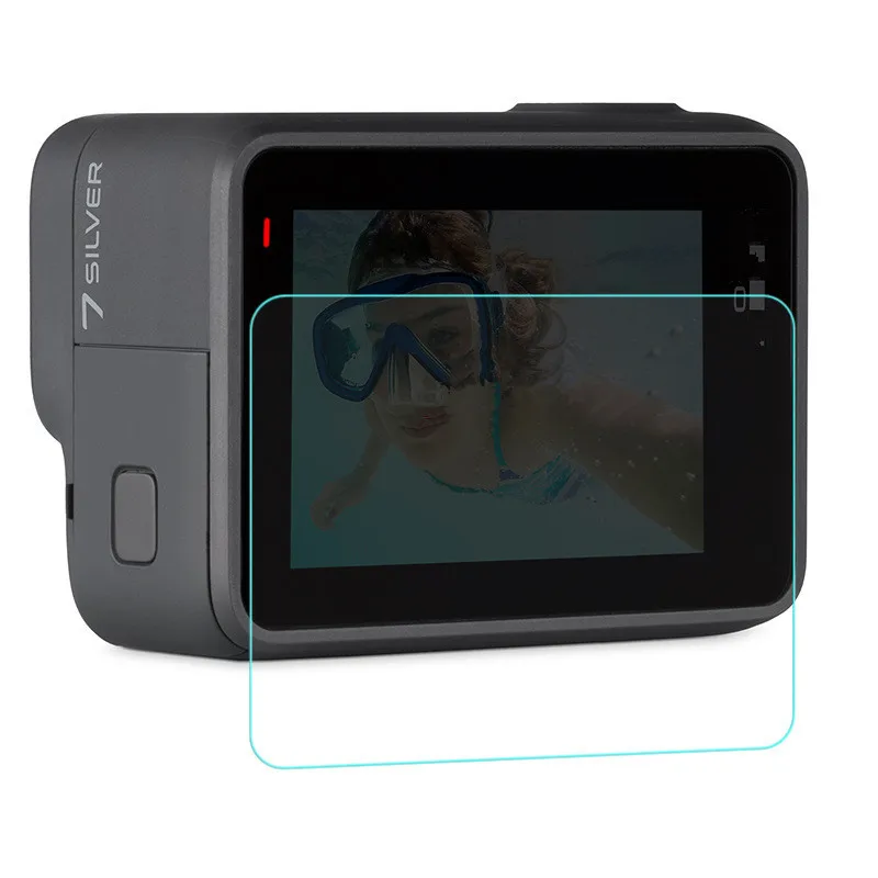Защитное покрытие из закаленного стекла чехол для GoPro экшн-камеры Go pro Hero7/GoPro Hero 7 серебряный черный объектив камеры LCD Экран защитная пленка