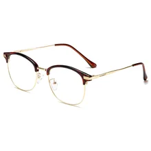Новинка, унисекс, полуоправа, брови, Ретро стиль, плоские очки, Классическая мода, индивидуальные очки для чтения, повседневные, без градусов, очки для чтения