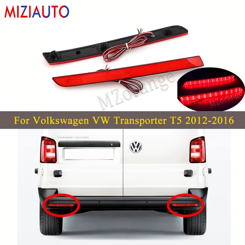 

Led Tail Light Reflector Bumper Light for Volkswagen VW Transporter T5 2012 2013 2014 2015 2016 warning Rear Light