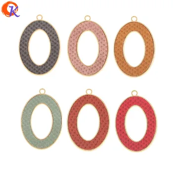

Cordial Design 60Pcs 26*38MM Jewelry Accessories/Charms/Hand Made/Leather Effect/Oval Shape/Pendant/DIY Making/Earring Findings