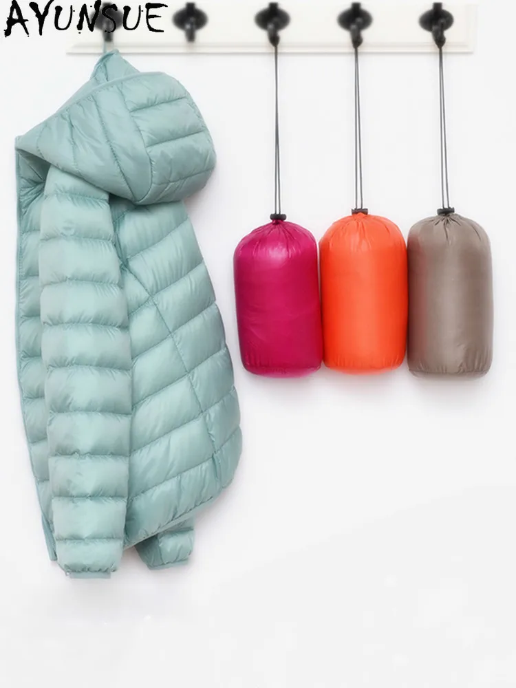 

AYUNSUE Women's Down Jacket Short Coat Female Ultra Light Down Jacket Women clothes Parka Autumn Winter 6xl 2020 Abrigo Mujer