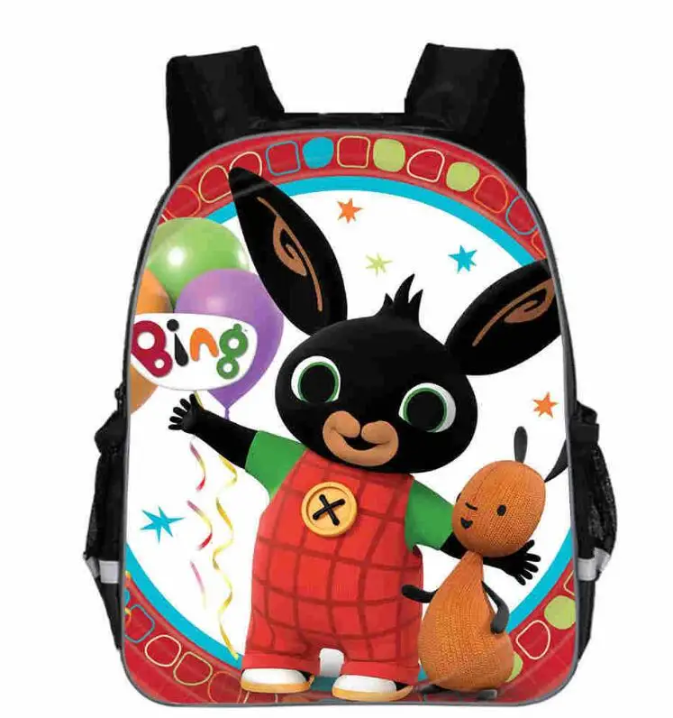 Аниме Bing Bunny рюкзак с принтом школьные для мальчиков для девочек детский школьный рюкзак мультфильм девочка рюкзак с возможностью крепления к тележке enfant детский сад - Цвет: photo color