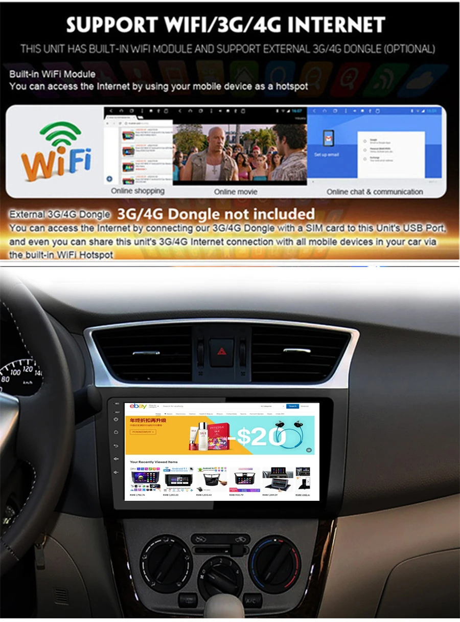10,1 ''1 Гб+ 16 Гб стерео радио Android 9,1 gps wifi BT DAB Зеркало Ссылка OBD для Nissan Sentra Sylphy 2012