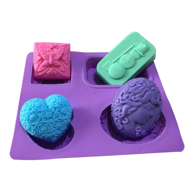 Silicone Soap Mold Angel Butterfly 4 Shape Handmade Soap Making