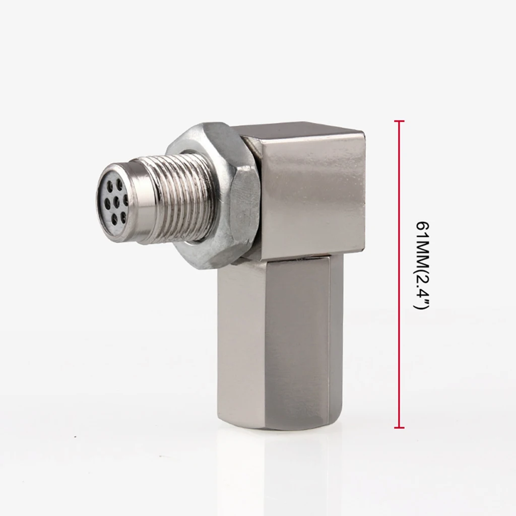 Universal Oxygen Sensor Extender 90 Degree 02 Bung Extension Catalytic Converter O2 Oxygen Sensor Spacer 7x6x3cm