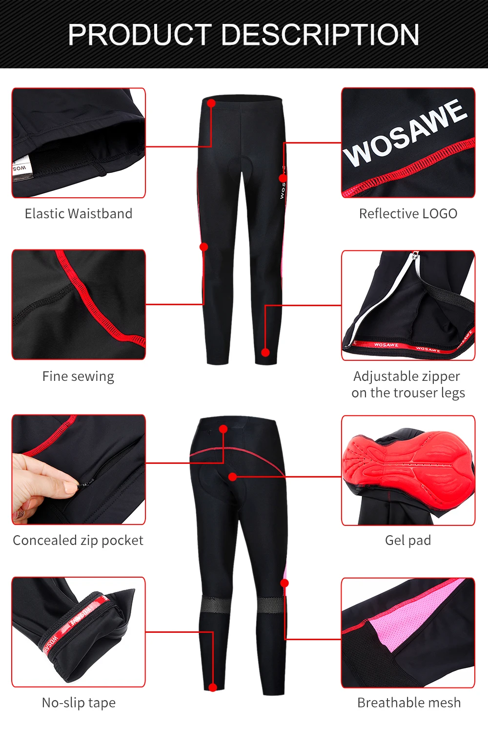 Women's Cycling Pants, Bicycle Bottom Wear