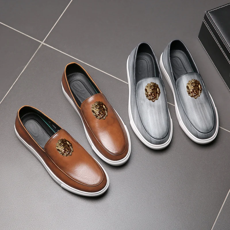 New men's casual shoes fall driving moccasins comfortable party fashion shoes Zapatos Hombre a1