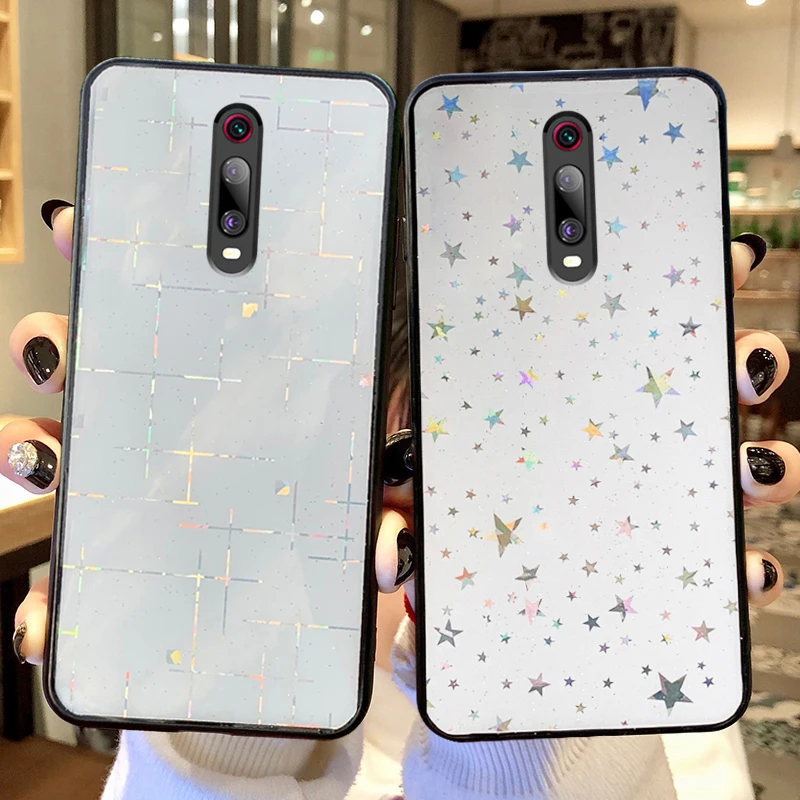 TRISEOLY Радужный мобильный телефон с лазерным градиентом чехол для Xiaomi Mi 9T/9T Pro