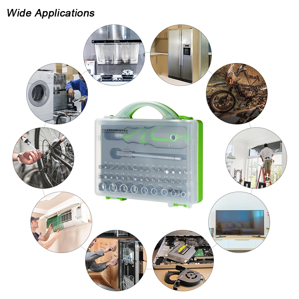 

41 in 1 Retractable Screwdriver Kit Hand Tools Set Professional Repair Tool with 39 Precision Bits For Home Appliances Repair
