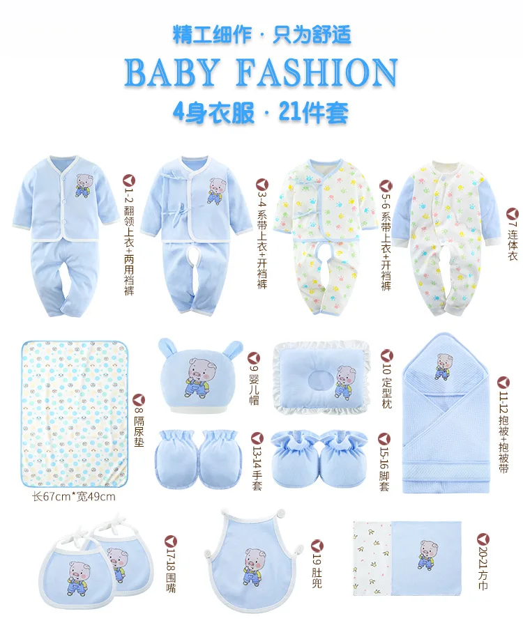 newborn clothes set newborn baby girl clothes baby boy clothes vetement bebe fille bebe garcon 21 pieces baby set baby kleding