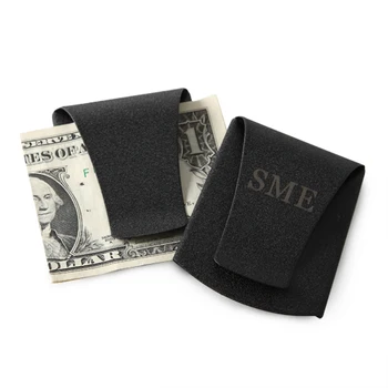 

Stainless Steel Money Clip Black Color Free Logo Personalization Beautiful