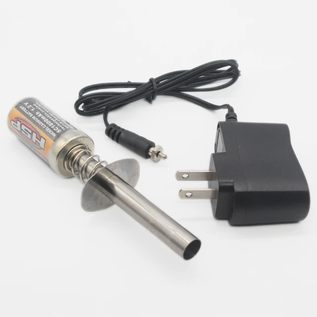 HSP RC Nitro 1,2 V 1800MAH Glow Plug Zünder Geeignet für RC auto 1/8 1/10  HSP 80101 Wiederaufladbare Ladegerät - AliExpress