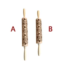 Рождественская Скалка тиснение выпечки печенье, фондан, пирог символы тесто выгравированы ролик олень; Снежинка