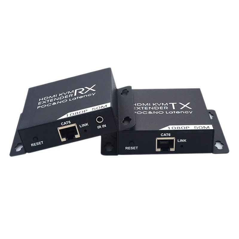 Удлинитель KVM HDMI 50 м HD 1080P CAT6 CAT6A CAT7 TX и RX ИК пульт дистанционного управления