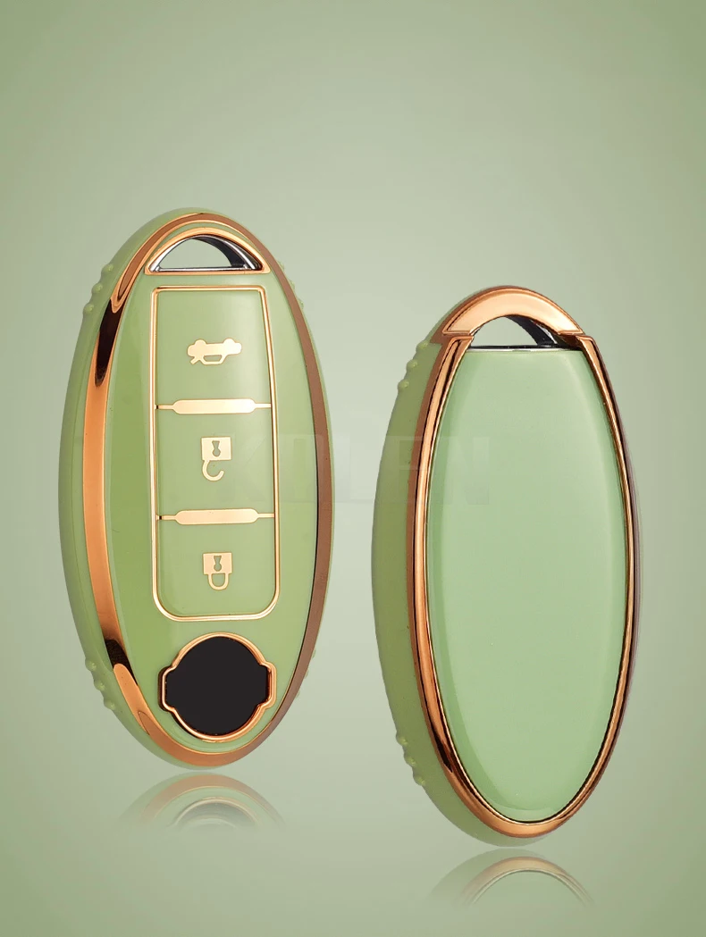 Nuovo TPU Car Key Case Cover Shell Fob per Nissan Qashqai X-Trail T31 T32 Juke J10 J11 Tiida Altima Pathfinder calci per Infiniti - Hcc0d3df0b0d34240bb1ec1047f6dd2e63