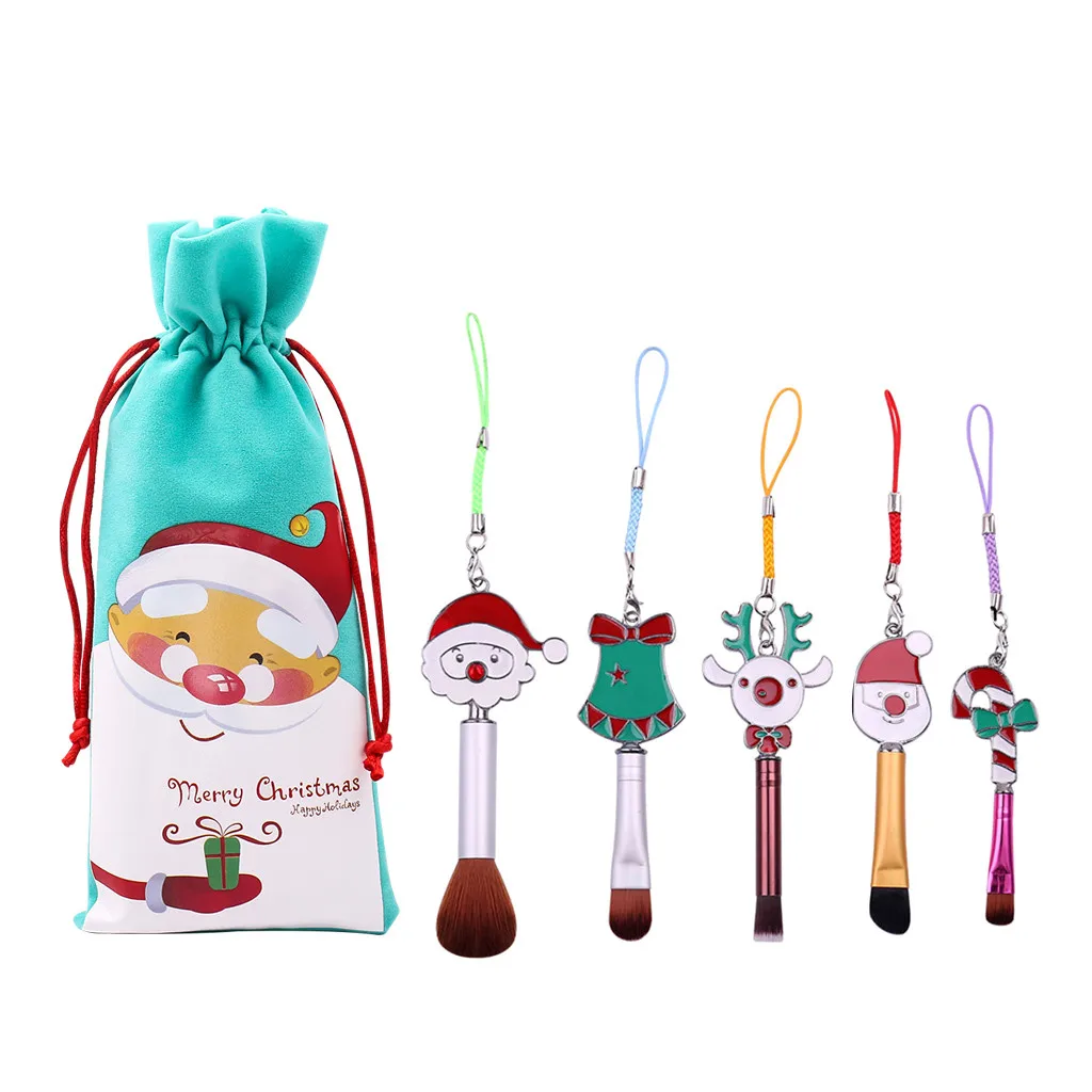 Hristmas набор кистей для макияжа, кисть для растушевки тонального крема, кисть для теней, бровей, подводка для глаз, косметические кисти, набор инструментов