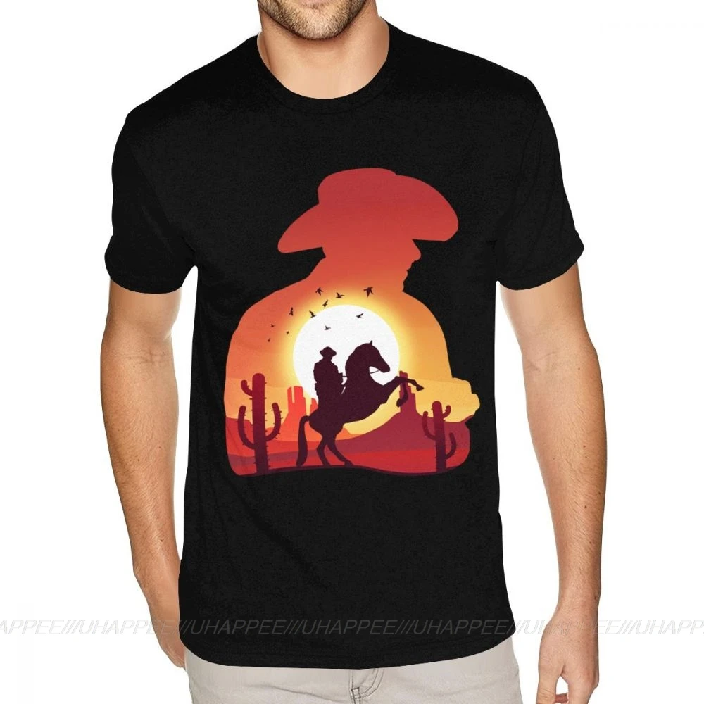 Red Dead Redemption 2 Tee Shirts Over Size Male Make Your Own T Shirt Cotton T-shirt | Мужская одежда