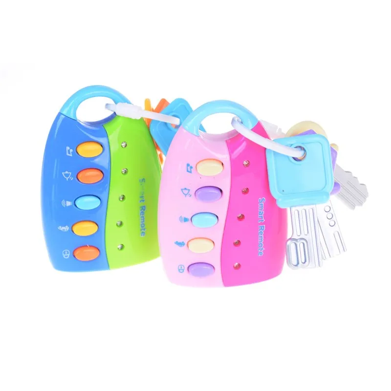 

Baby Toys Puzzle Musical Car Key Flash Vocal Smart Remote Voices Pretend Play Educational Toy For Children Baby Music Toys
