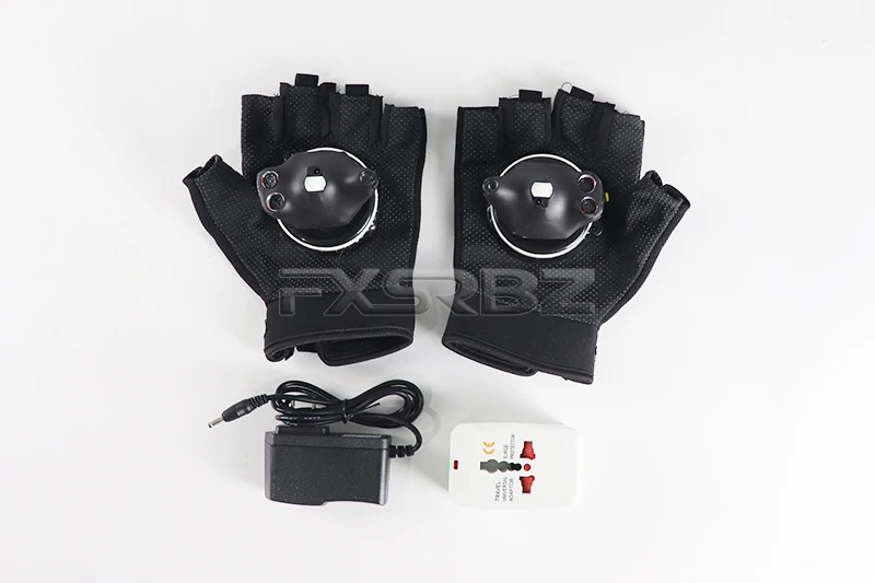 RGB Laser Gloves Handheld Whirlwind Laser Cannon Auto Rotating Multicolour Laser Vortex Gloves Nightclub Performance Props