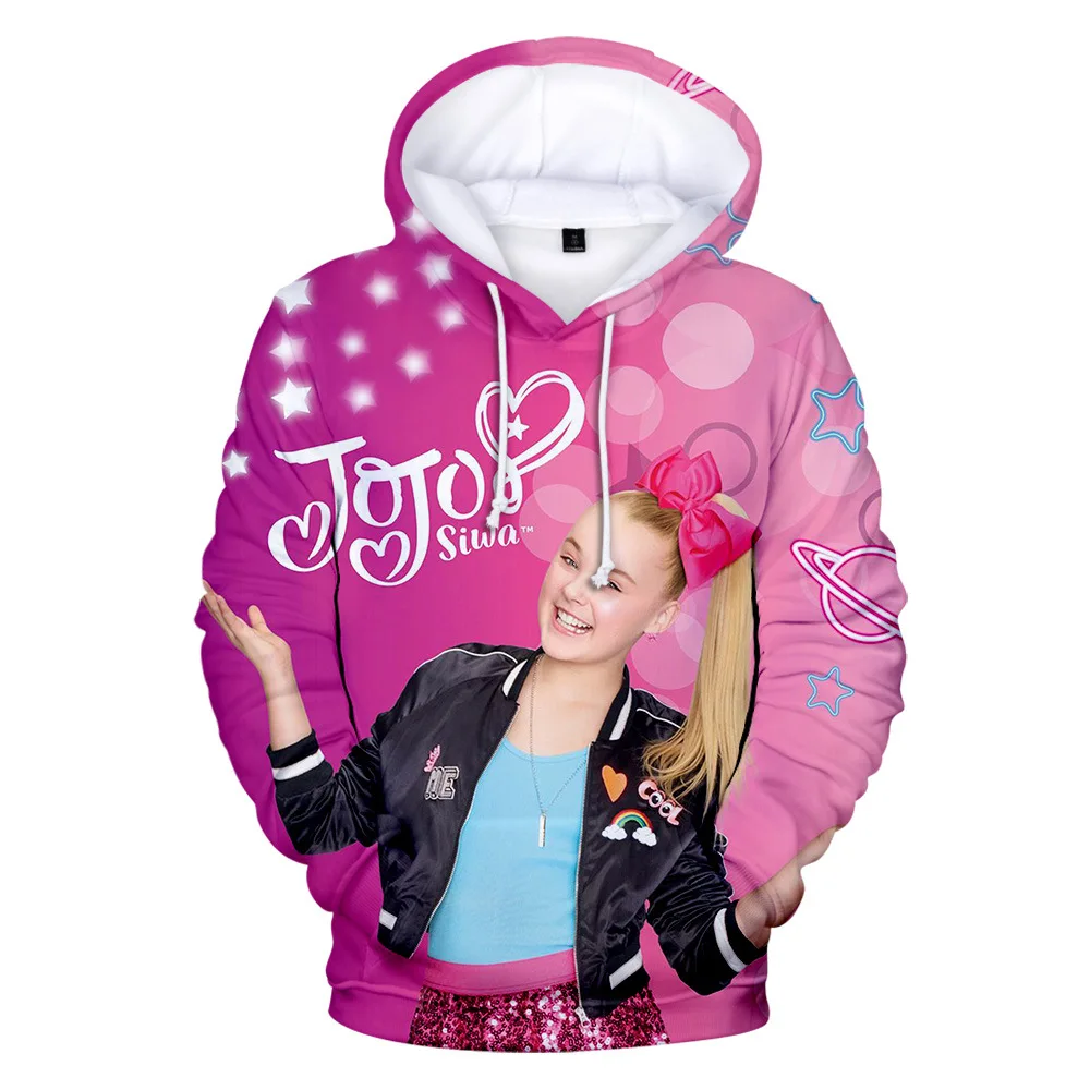 Маленькая принцесса JOJO SIWA 3D толстовки для девочек весна осень зима личность мода