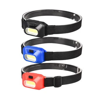 

Mini COB Headlight LED Portable Headlamp Torch Lantern For Outdoor Hiking Fishing Camping 3 x AAA Battery Powerful Head Lamp