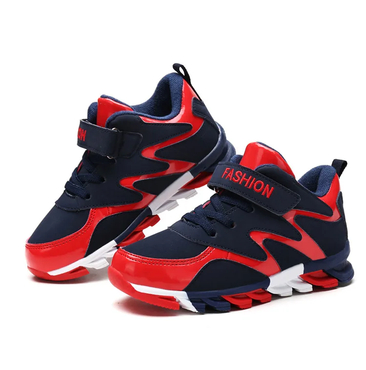 Winter Children Shoes Pu Leather Boys Sport Shoes With Fur Waterproof Outdoor Tennis Warm Kids Sneakers