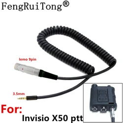 O cabo 3.5mm para lemo 9pin para invisio x50 ptt para o iphone huahwei xiaomi samsung invisio x50 cabo