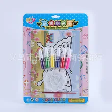 Художественная Акварельная живопись набор Акварельная детская Песочная живопись обучающая игрушка граффити учится рисовать