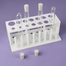 

1PCS 19 Holes Storage Stand Lab School Laboratory Supplies Plastic Test Tube Rack Testing Tubes Holder for Experiment