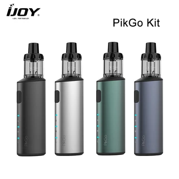 

Original IJOY PikGo Kit 2ml pod Cartridge with 1300mAh battery fit 1.0ohm mesh coil Electronic Cigarette Vaporizer DL/MTL Vape