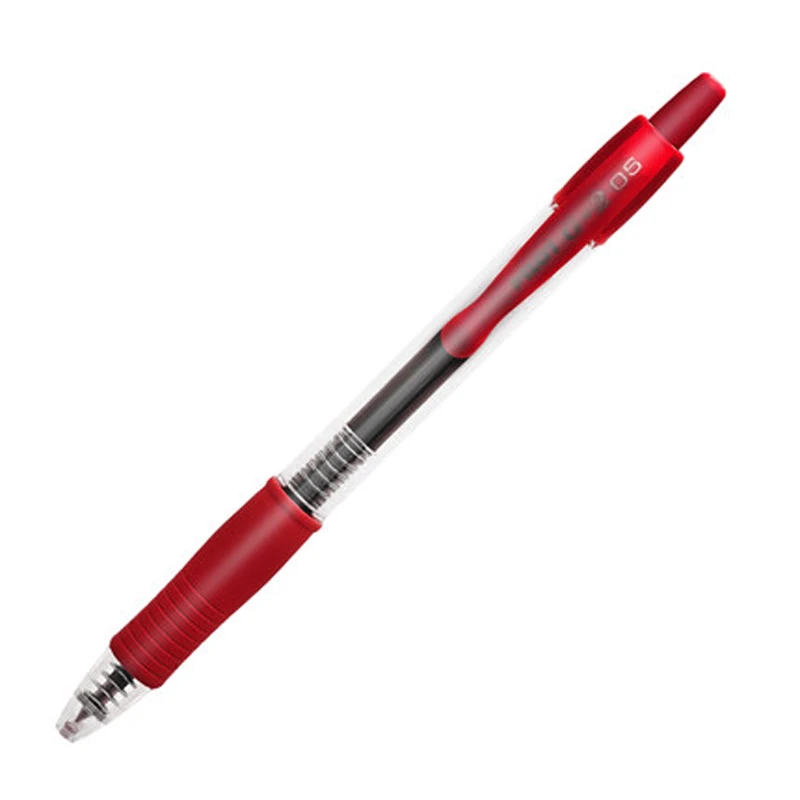 Красный 8 шт./лот японский пилот BL-G2-5 пресс гелевая чернильная ручка 0,5 мм Выдвижная Премиум Офисные и Школьные Инструменты принадлежности papeleria - Цвет: Красный
