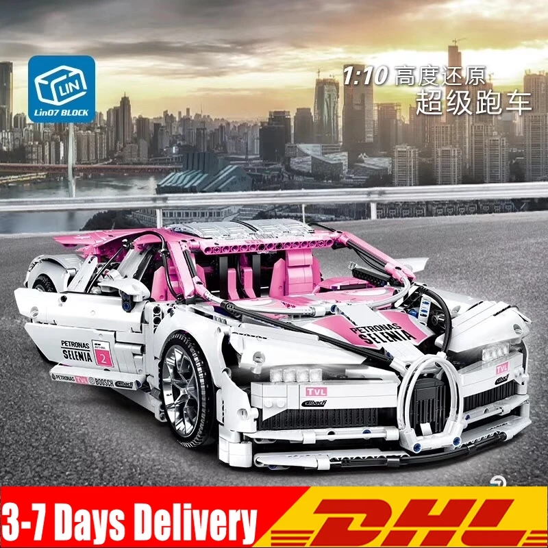 

DHL Technic Super Car Bugattis Model 3618Pcs Building Blocks Bricks Kids Toys Compatible Legoinglys 42083 20086 3388 Christmas