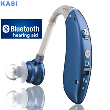 2021 best Mini Rechargeable Hearing Aid Digital BTE Hearing Aids Adjustable Tone Sound Amplifier Portable Deaf Elderly audifonos