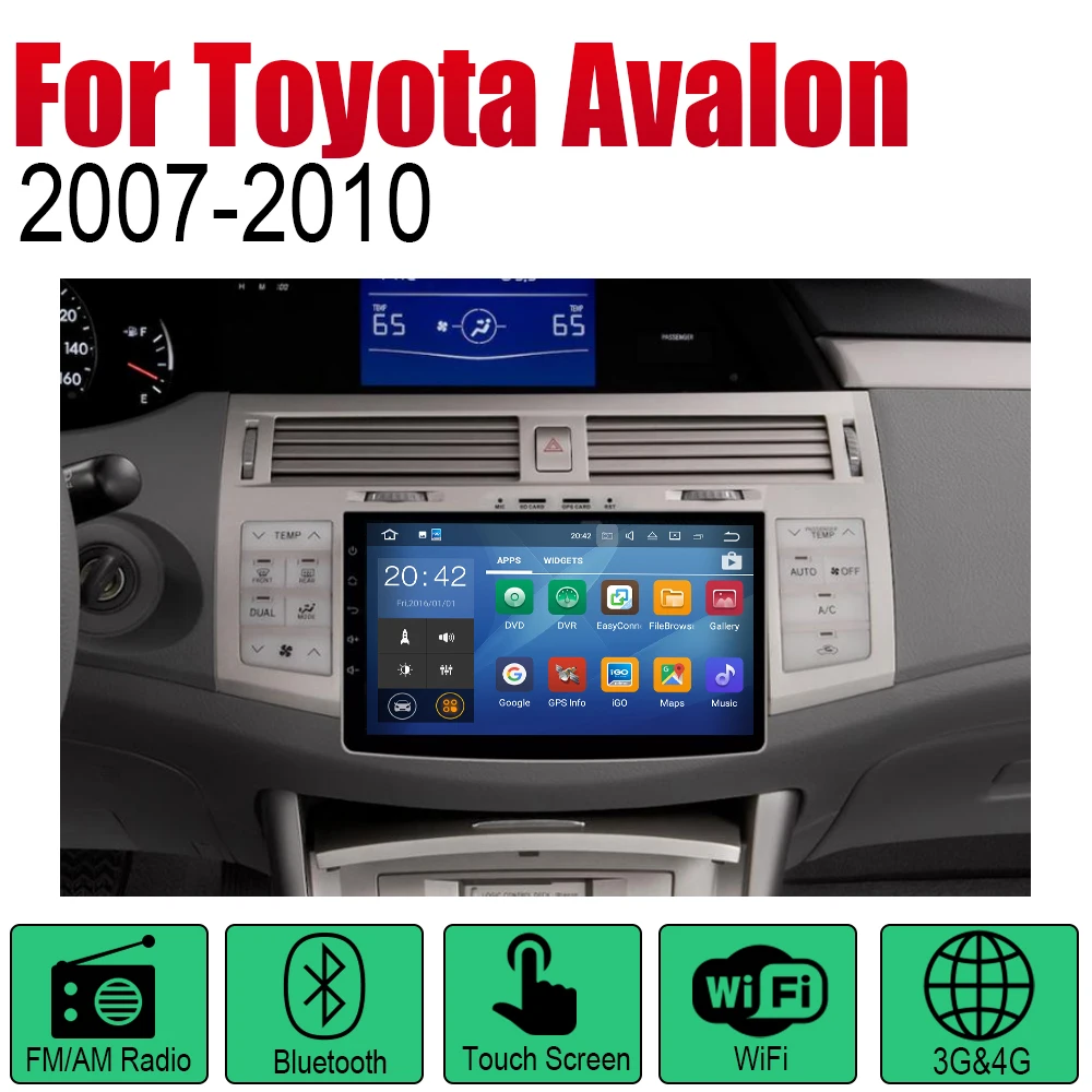 Авто Радио 2 Din Android Автомобильный плеер для Toyota Avalon 2007 2008 2009 2010 gps навигации BT Wifi карта Мультимедиа стерео система