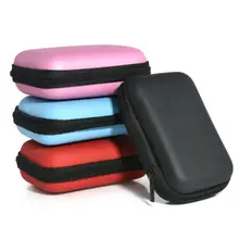 

Hot Sales Portable Mini Storage Case Zipper Carry Pouch Bag Box for Earphone Headphone
