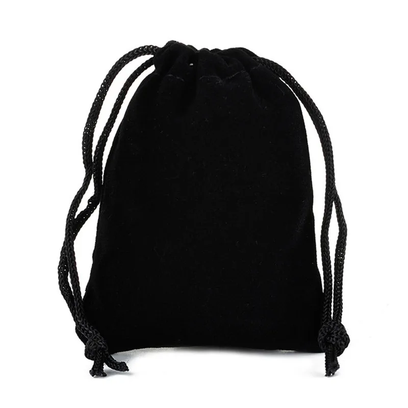 100PCS/flannel drawstring bag wedding supplies new year birthday party candy gift packaging bag jewelry storage dust bag