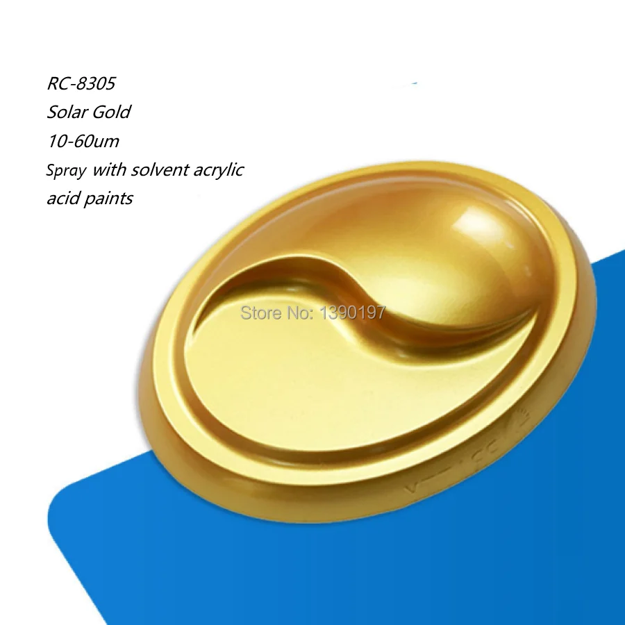 Crystal Mica Pearl Pigments Powder 24k Solar Gold For Paint, Cosmetics