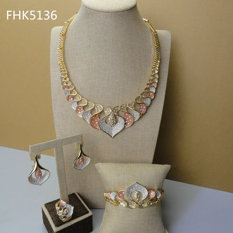 

Yuminglai Dubai Costume Jewellery African Fashion Jewelry Sets for Women FHK5136