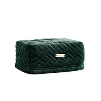 

Bedside Table Hotel Modern Tissue Box Car Neat Party Wedding Display Case Living Room Quilted Velvet Home Decoration Portable