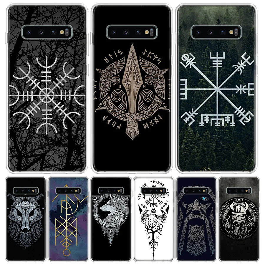 Чехол для телефона Viking Vegvisir Odin в скандинавском стиле Samsung Galaxy S10 S20 Ultra Note 10 9 8 S9 S8 Plus